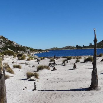 Hely Huchinson reservoir bovenop de Tafelberg